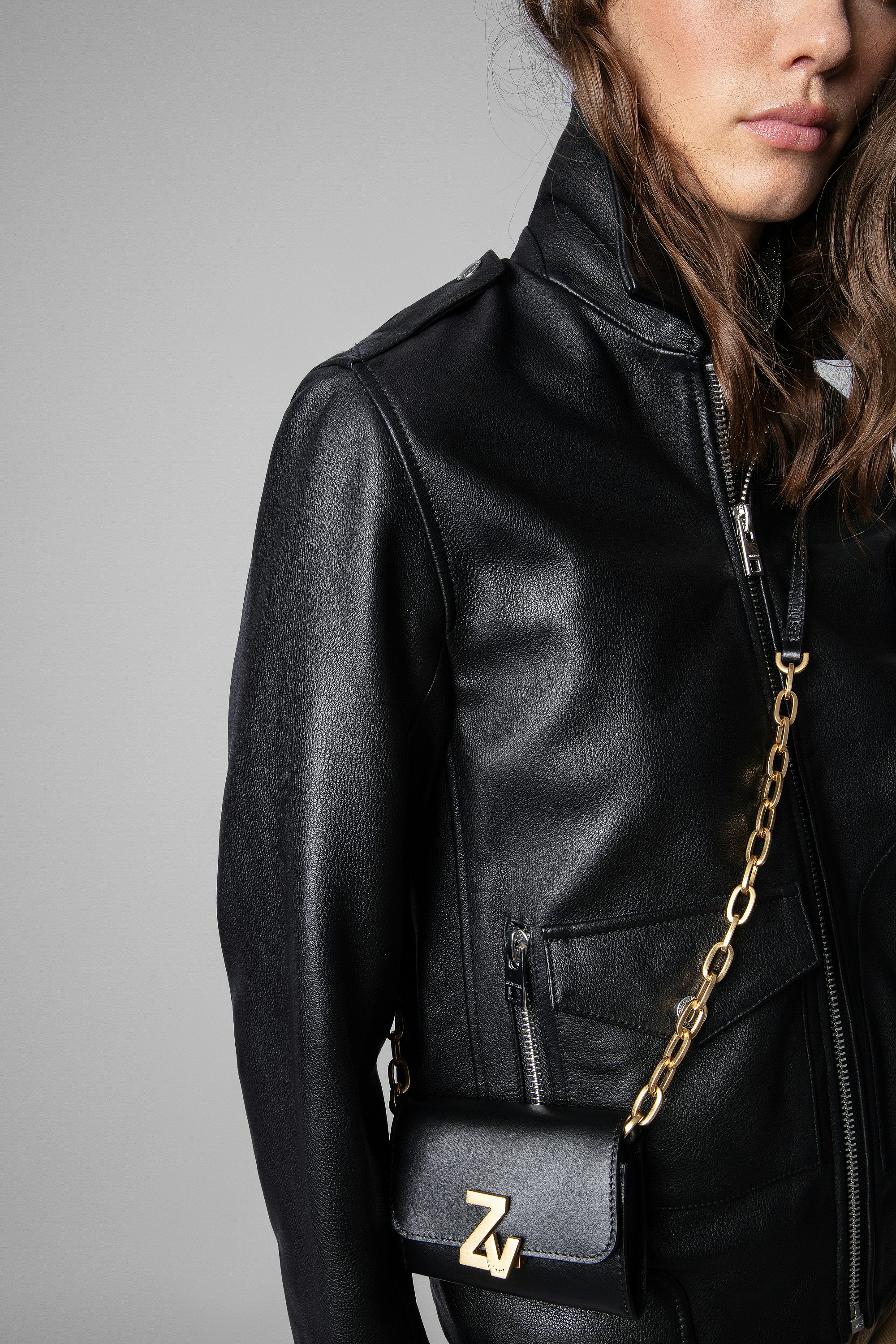 ZV Initiale Le Tiny Unchained Wallet-Style Clutch - Women's black ZV Initiale black leather wallet